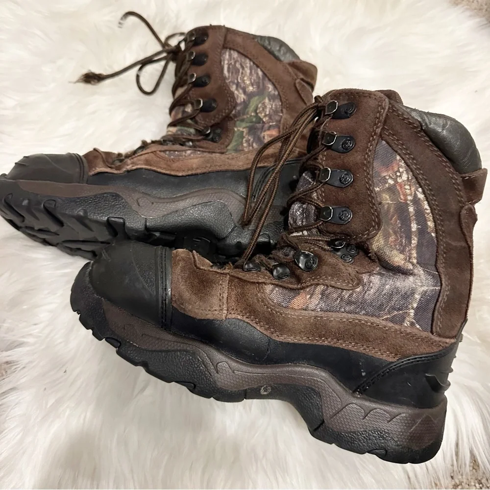 Youth Rocky Blizzard Stalker Brown Camo Boots